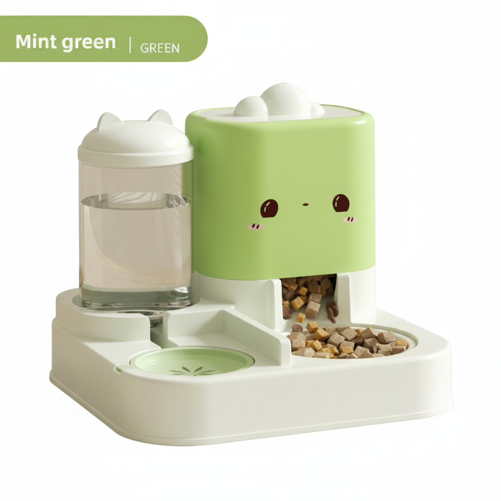2-in-1 Automatic Pet Feeder & Water Dispenser